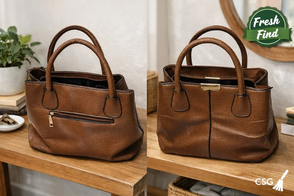 (Unbranded) Brown Structured Handbag – Multi-Compartment Purse - photo 3