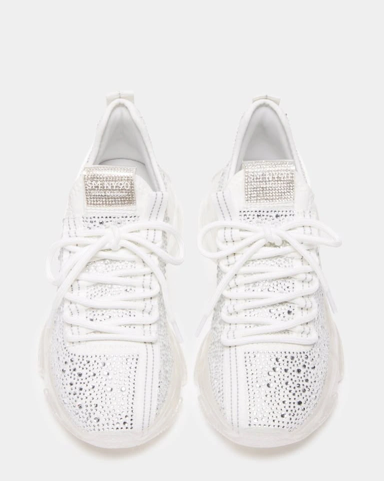 Steve Madden SM NY90 White Rhinestone Sneakers 7.5 - photo 3
