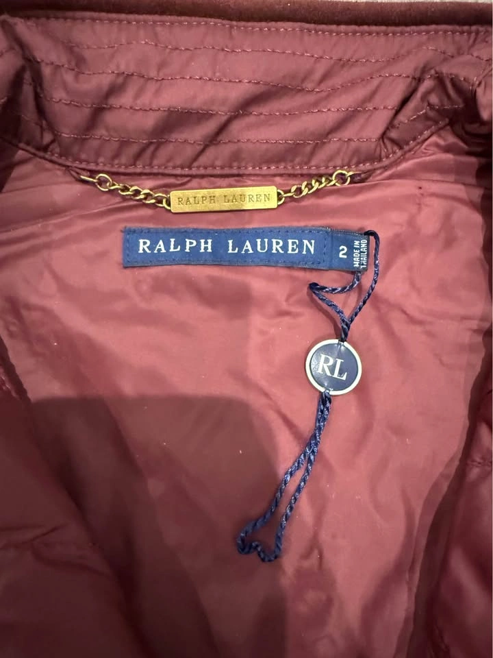 Ralph Lauren Equestrian Down Vest - Burgundy - Size 2 - photo 3