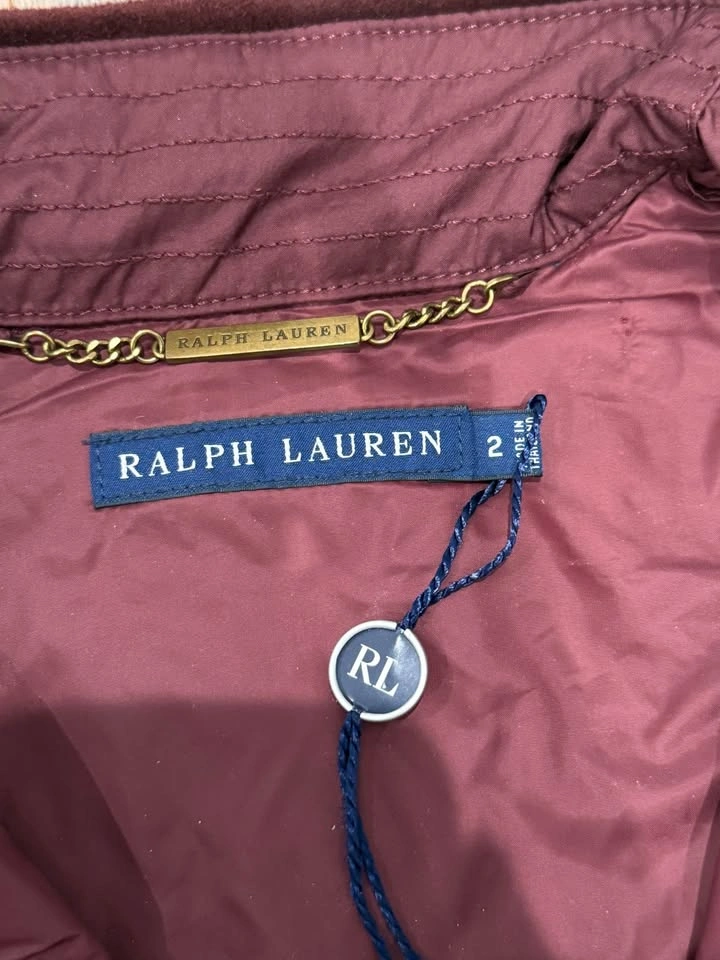 Ralph Lauren Equestrian Down Vest - Burgundy - Size 2 - photo 4