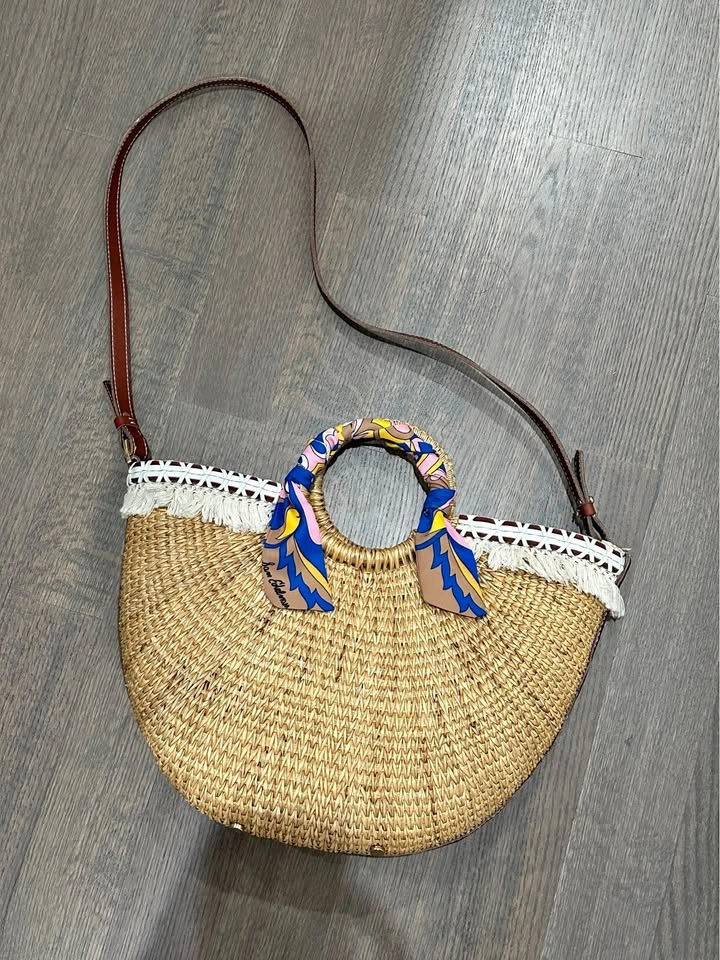Sam Edelman Straw Basket Bag - Original $178