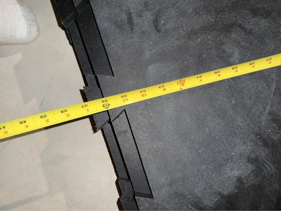 Set of 6 Heavy Duty 4x3 Rubber Gym Mats / Stall Mats - photo 4