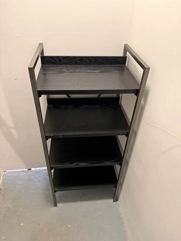 Modern 4-Tier Industrial Bookshelf