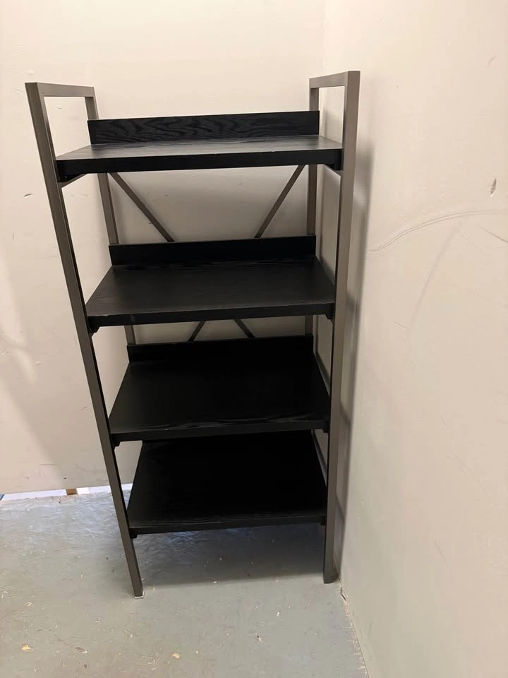 Modern 4-Tier Industrial Bookshelf - photo 2