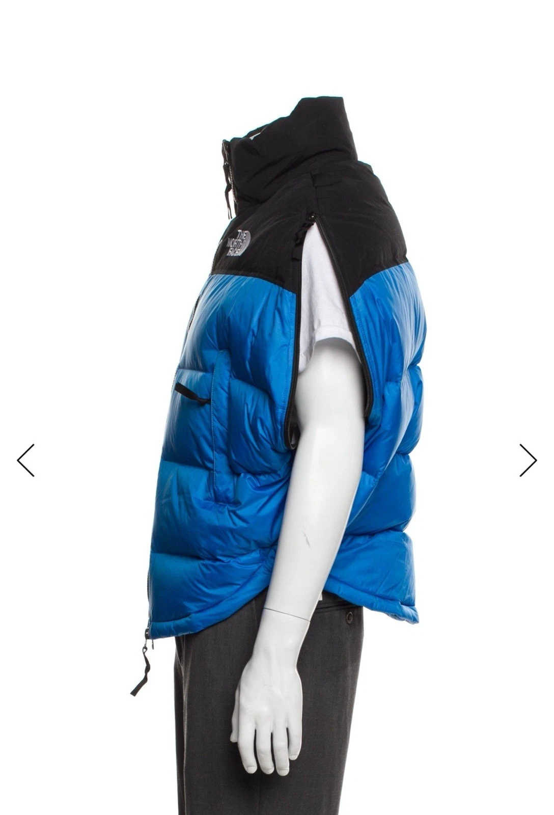 MM6 Maison Margiela x The North Face Puffer Cape Coat Blue XS - photo 4