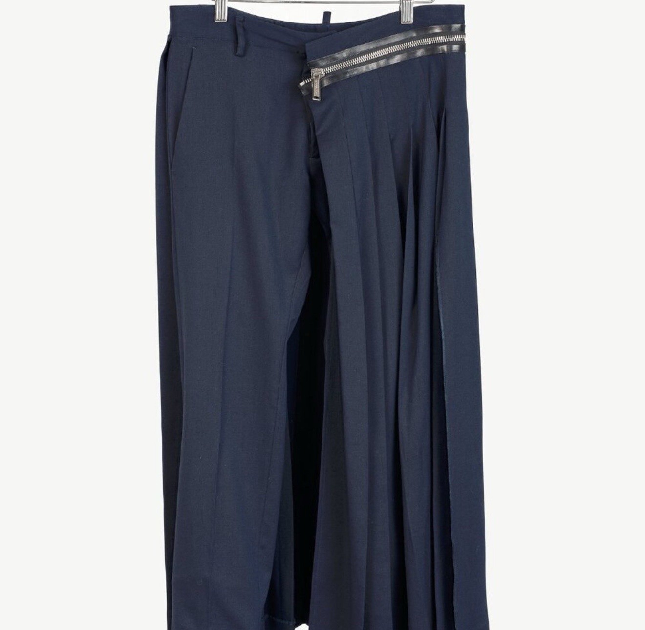 DSQUARED2 Navy Trousers with Zipper Detail - photo 2