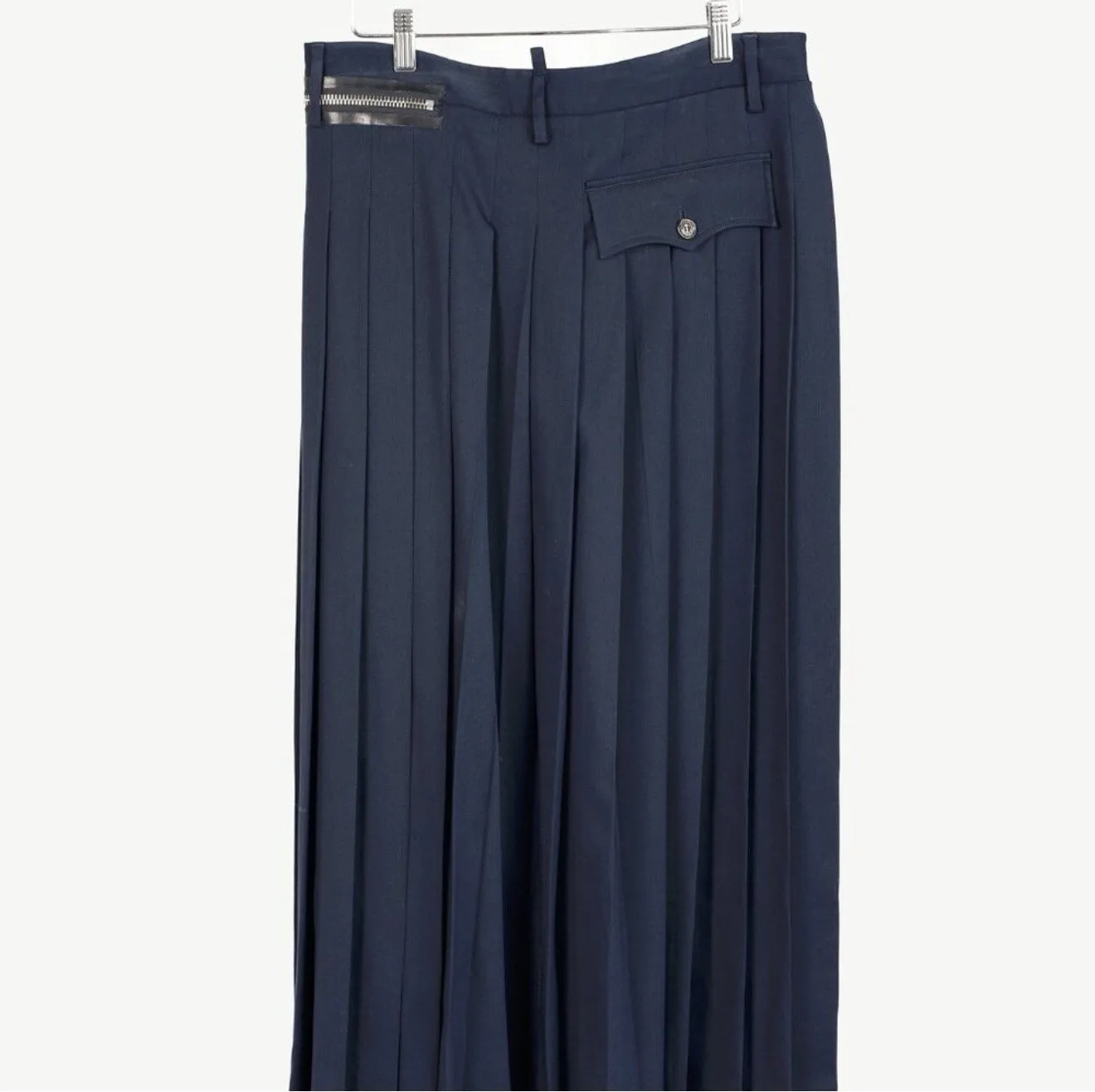 DSQUARED2 Navy Trousers with Zipper Detail - photo 3