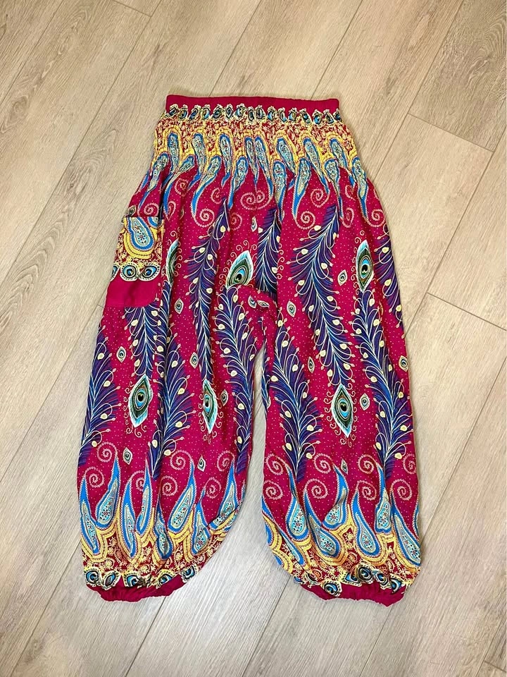 HAREM Bohemian Paisley Parachute Pants