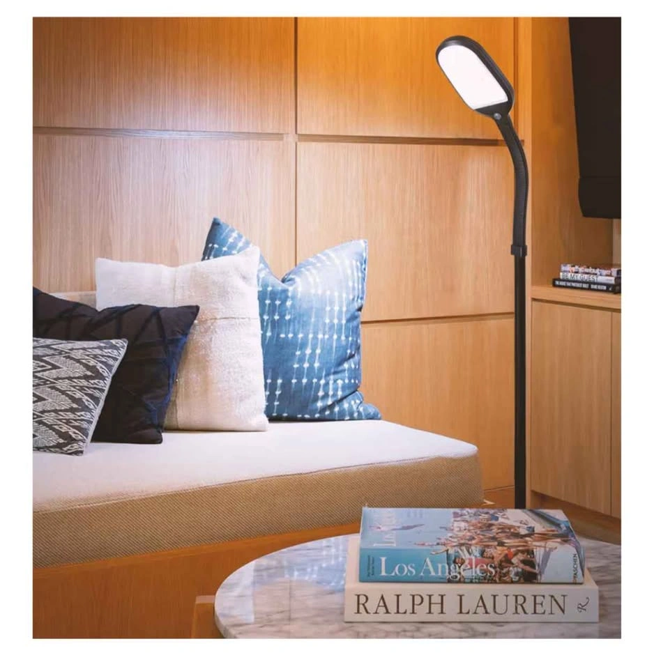 Bright LED Floor Gooseneck Adjustable Reading Lamp for Over Chai - photo 3