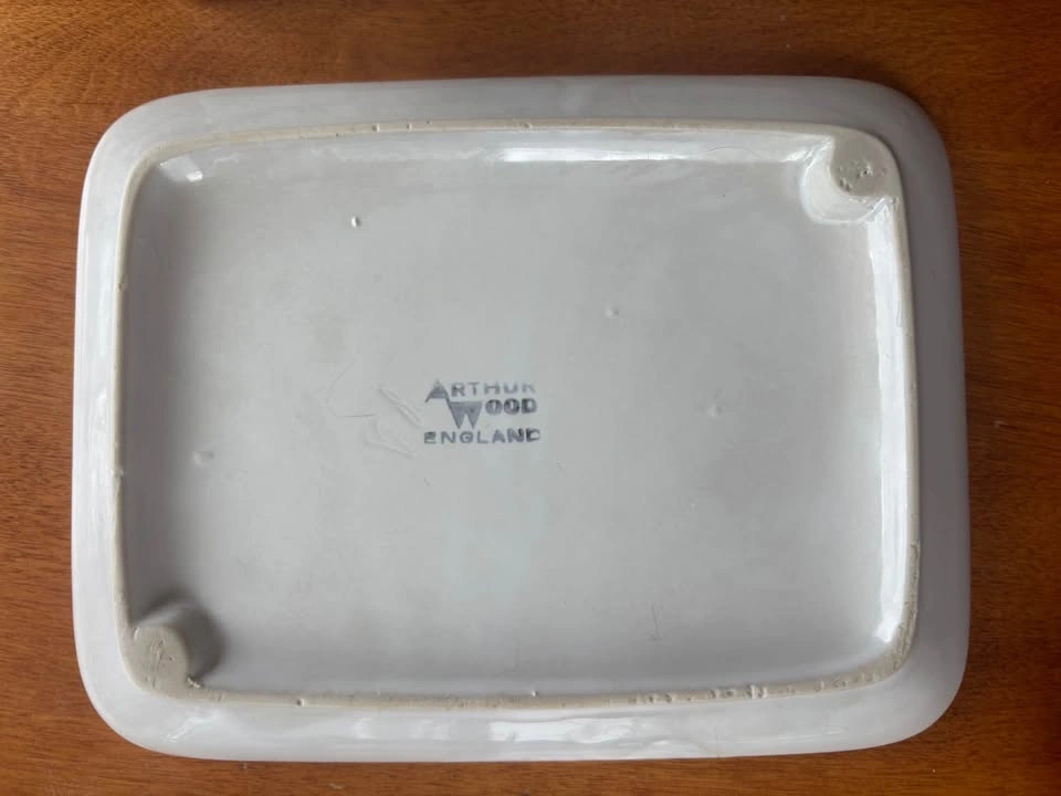 Vintage Floral Ceramic Butter Dish - photo 5
