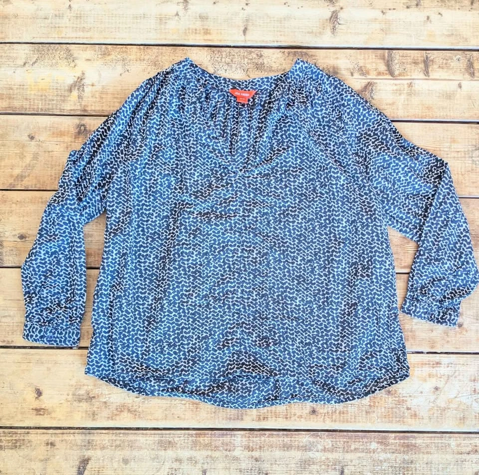 SPRING Black & White Print Blouse – Size M - photo 3