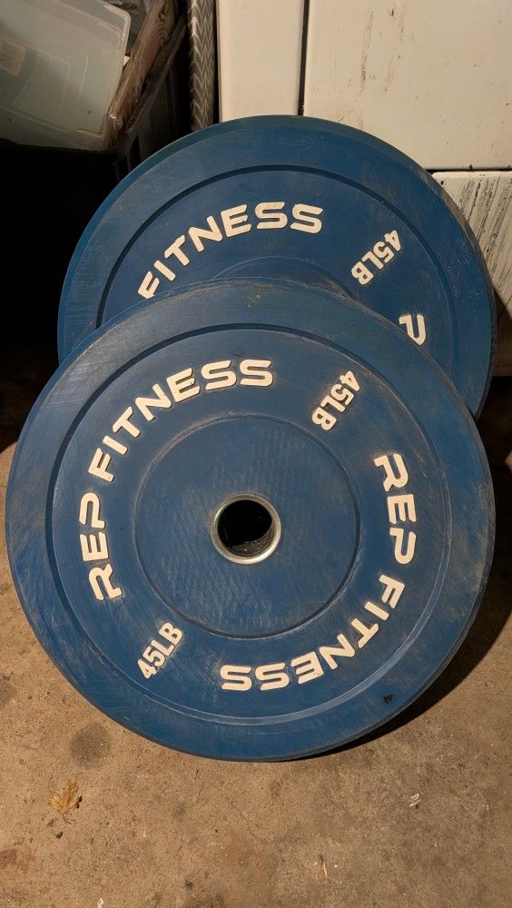 45 Lb Barbell Rubber Plates - photo 2