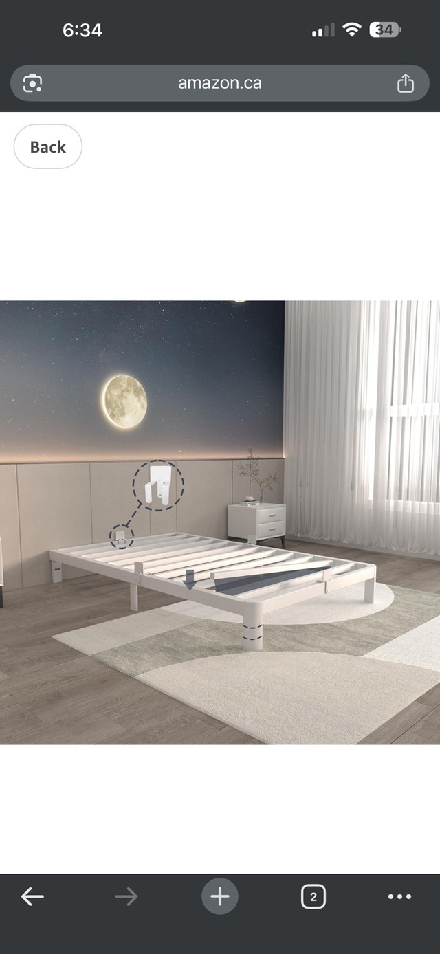 BNIB Twin Platform Bed Frame