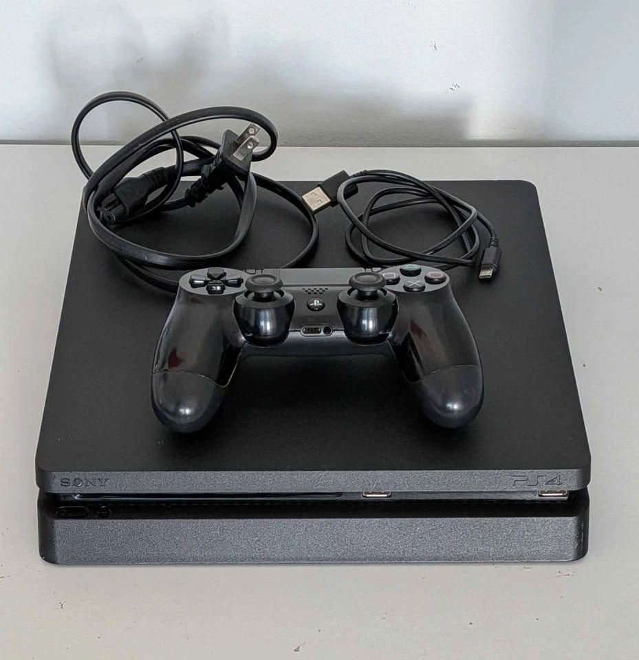 PS4 Slim 1TB Bundle w/ Controller, Cables + NHL 18 - Asking $160