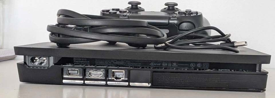 PS4 Slim 1TB Bundle w/ Controller, Cables + NHL 18 - Asking $160 - photo 3