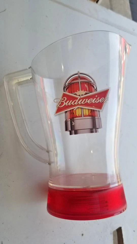 New Beer Pitchers - Budweiser Light-Up, 2 Carlsberg