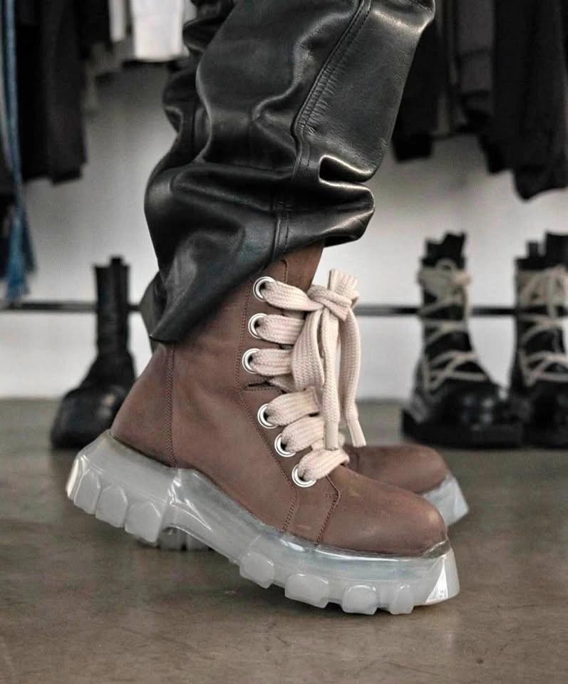 Rick Owens Bozo Tractor Boots - Size 41