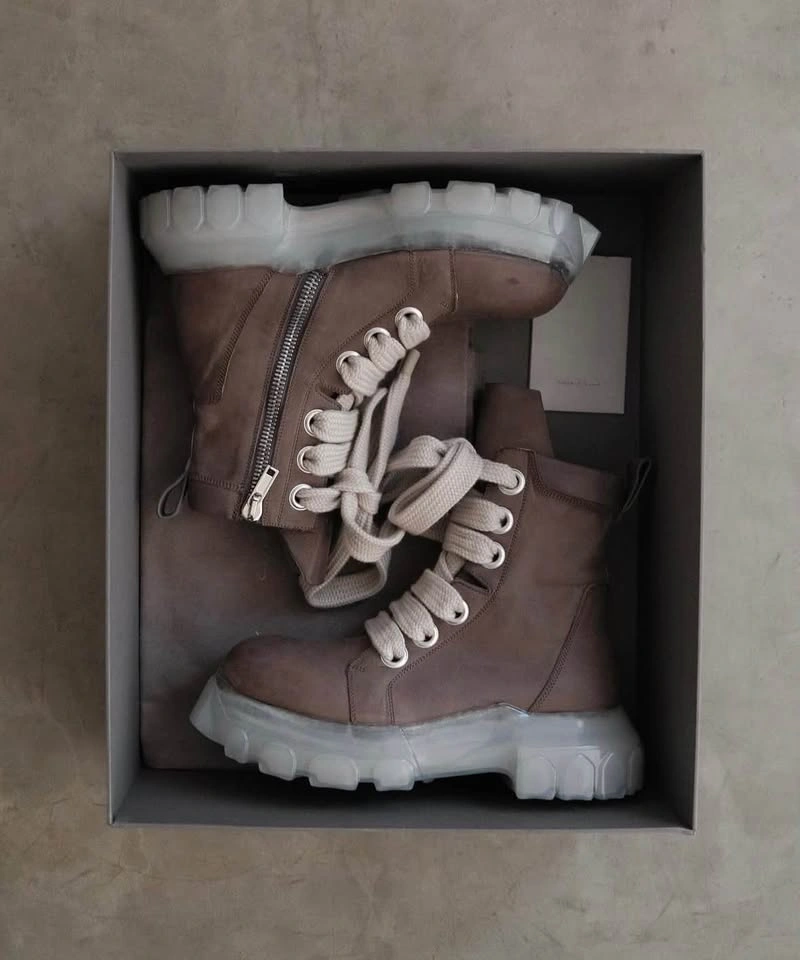 Rick Owens Bozo Tractor Boots - Size 41 - photo 2