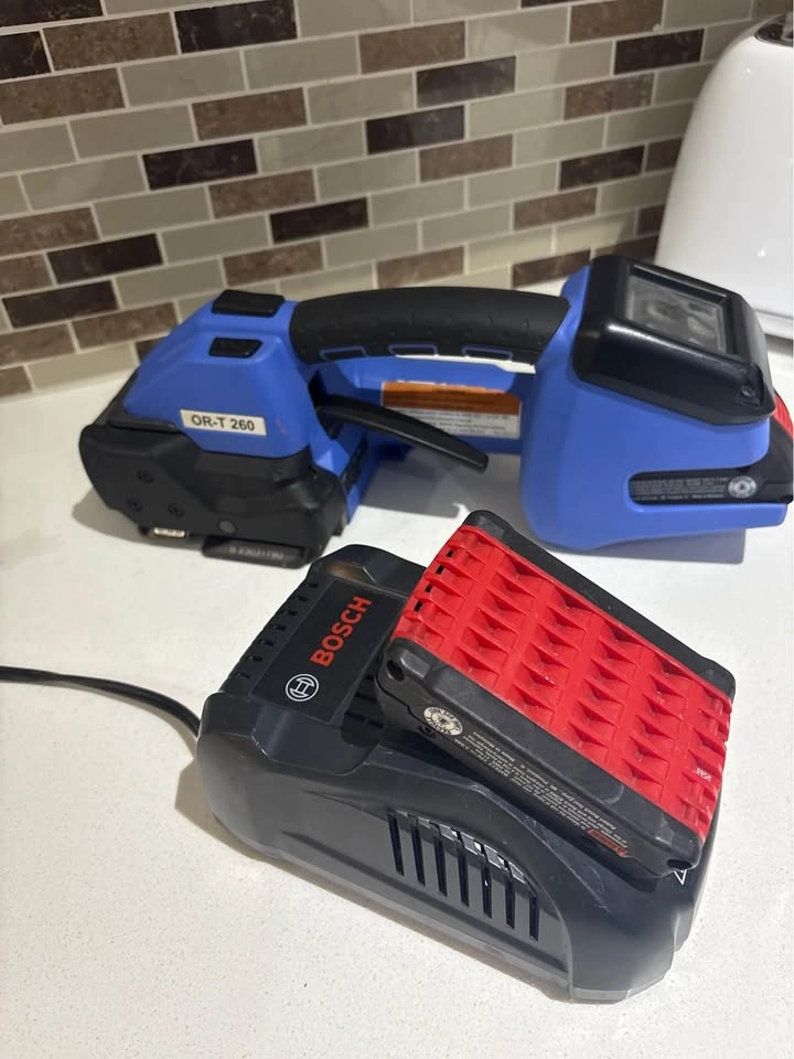 ORGAPACK OR-T 260 Strapping Tool with Bosch 18V Battery Charger - photo 2