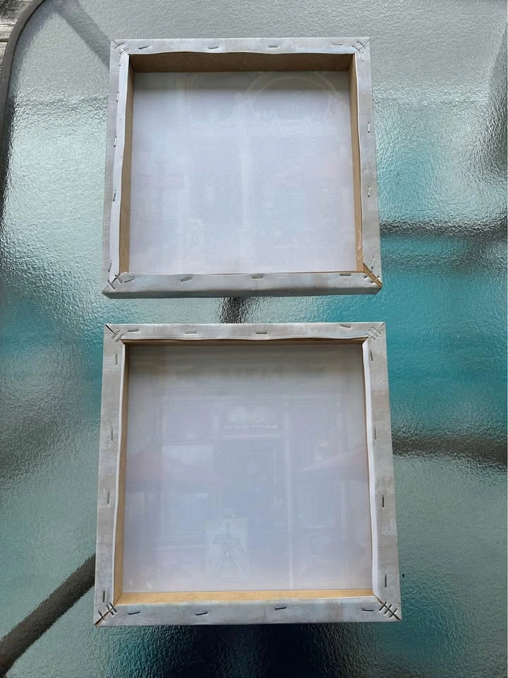Paris bistro Canvas - 2 small pieces - photo 2
