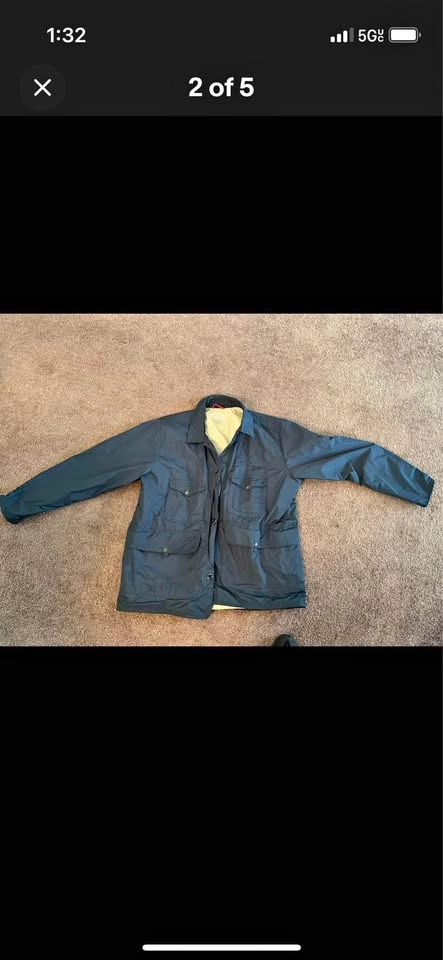 FILSON Packable Elkhorn Jacket Men Navy Size XXL Made in USA