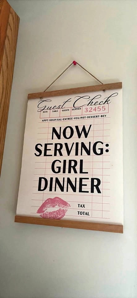 Girl Dinner Sign