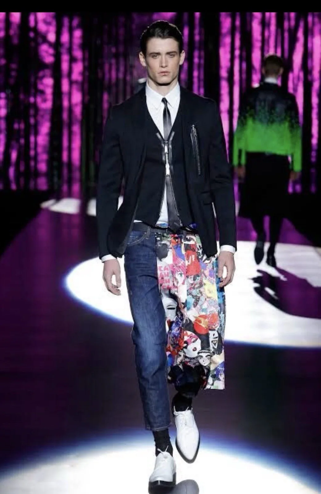 DSQUARED2 Runway Dark Blue Denim Jeans (Fall/Winter 2016)
