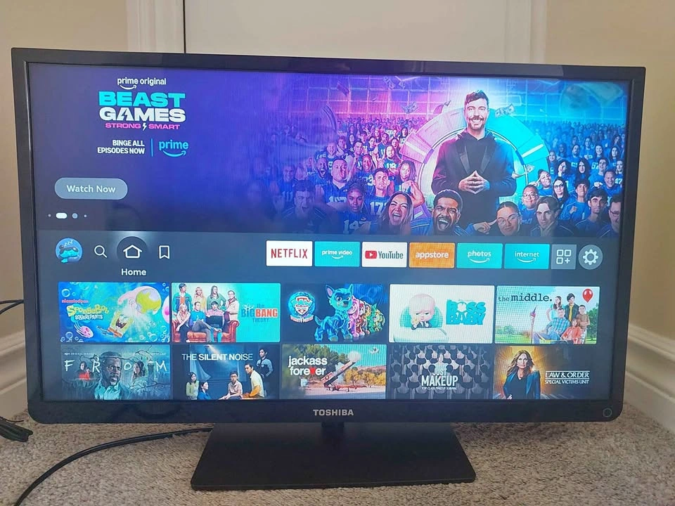 32 inch Toshiba LED TV (not smart) with remote