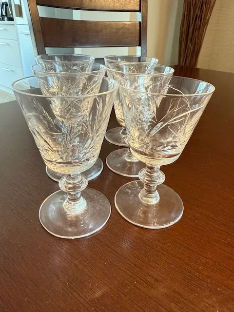 Set of 6 Laurentian Crystal Liqueur Glasses - photo 3