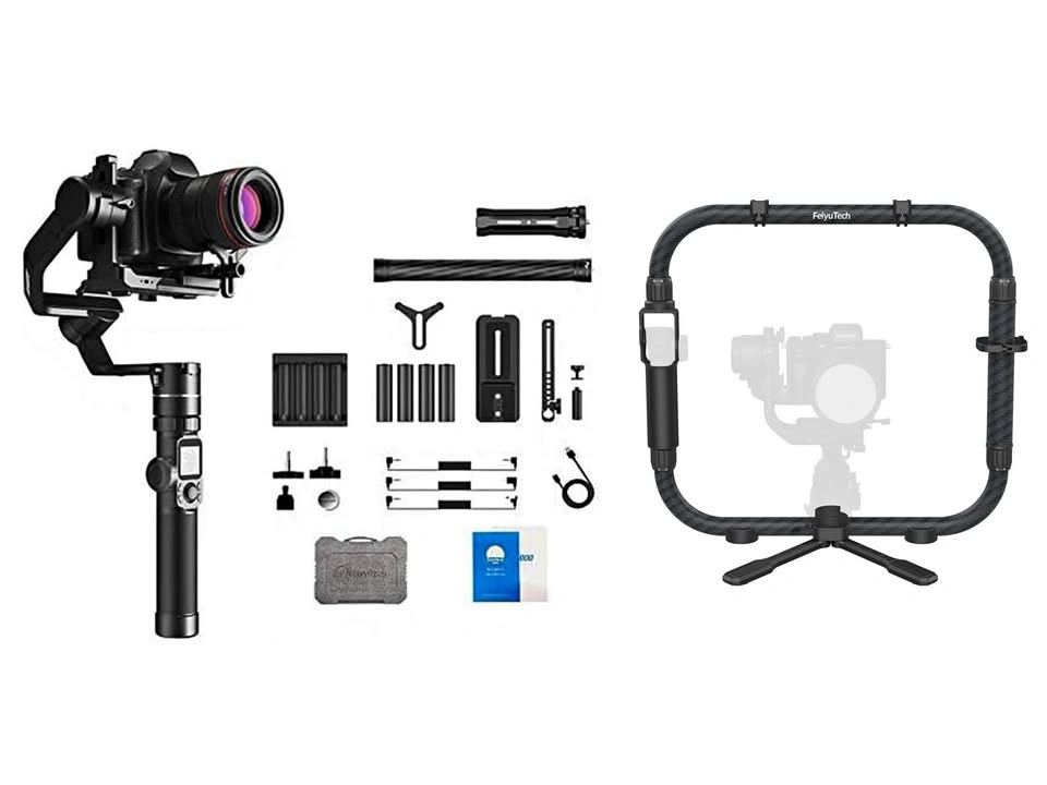 Camera Gimbal Stabilizer + Dual Handle Grip