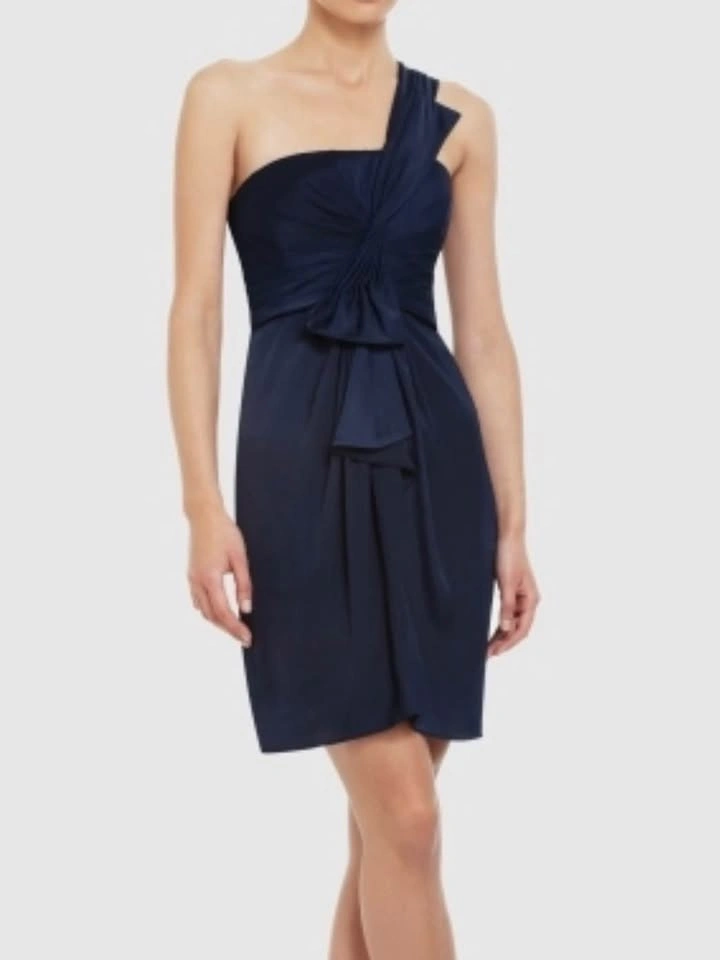 Prom/ Bridesmaids Navy blue mini dress size 2 - photo 3
