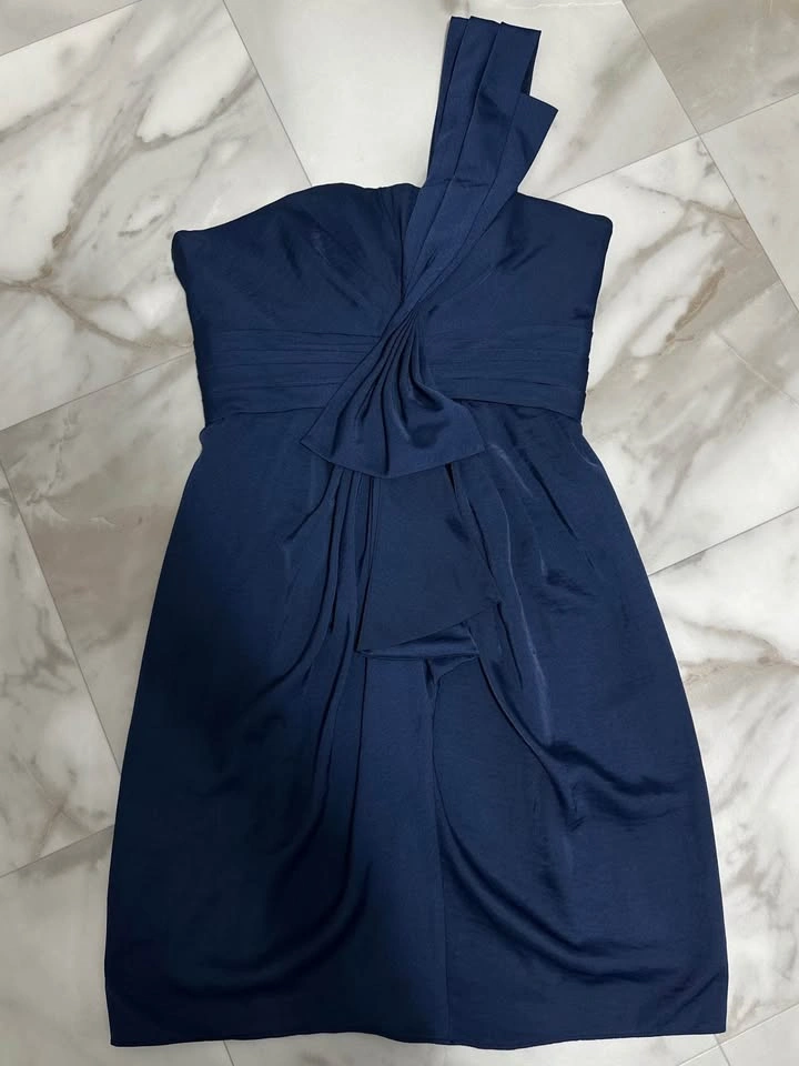 Prom/ Bridesmaids Navy blue mini dress size 2 - photo 5