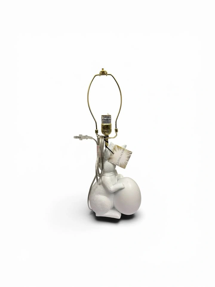 Karma Home Bunny Table Lamp w/ Woven Shade - photo 2