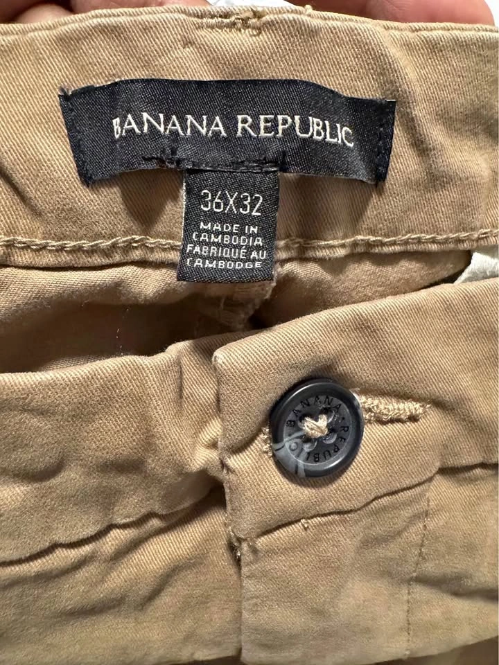 Men's Banana Republic Beige Pants Size 36x32