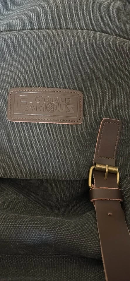 Heavy Duty World Famous Canvas Backpack with Faux Leather Straps - photo 2