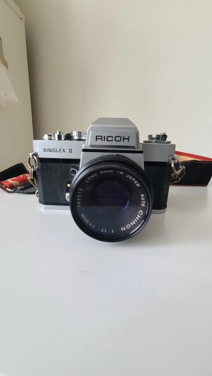 Ricoh Singlex II 35mm SLR Film Camera + Auto Chinon 55mm f/1.7 L