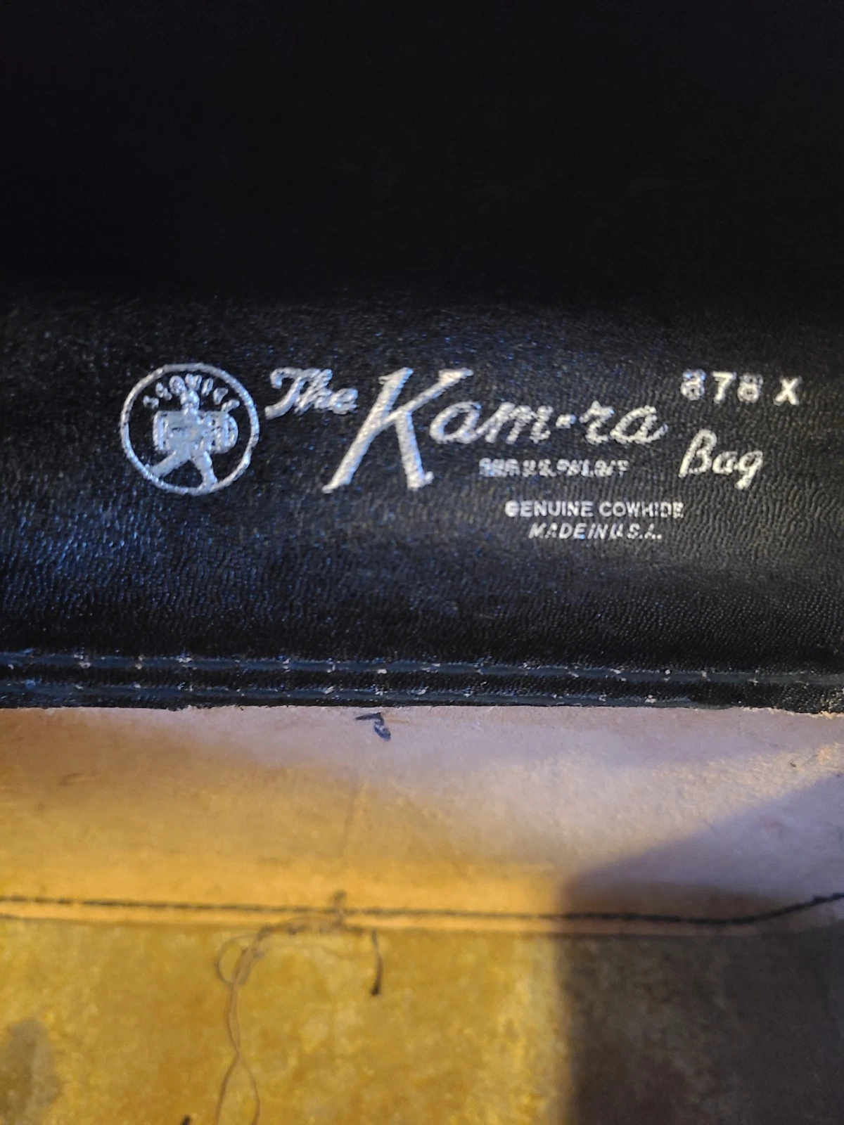 Vintage Black Leatherette "The Kam’ra Bag" Camera Case with Stra - photo 4