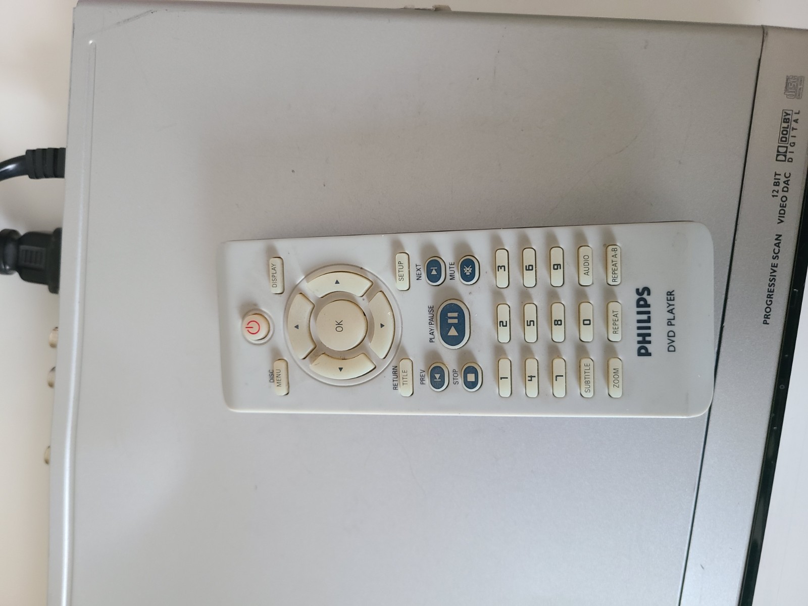 Philips DVP5140/37 DVD Player Dolby Digital Audio Remote Tested - photo 5