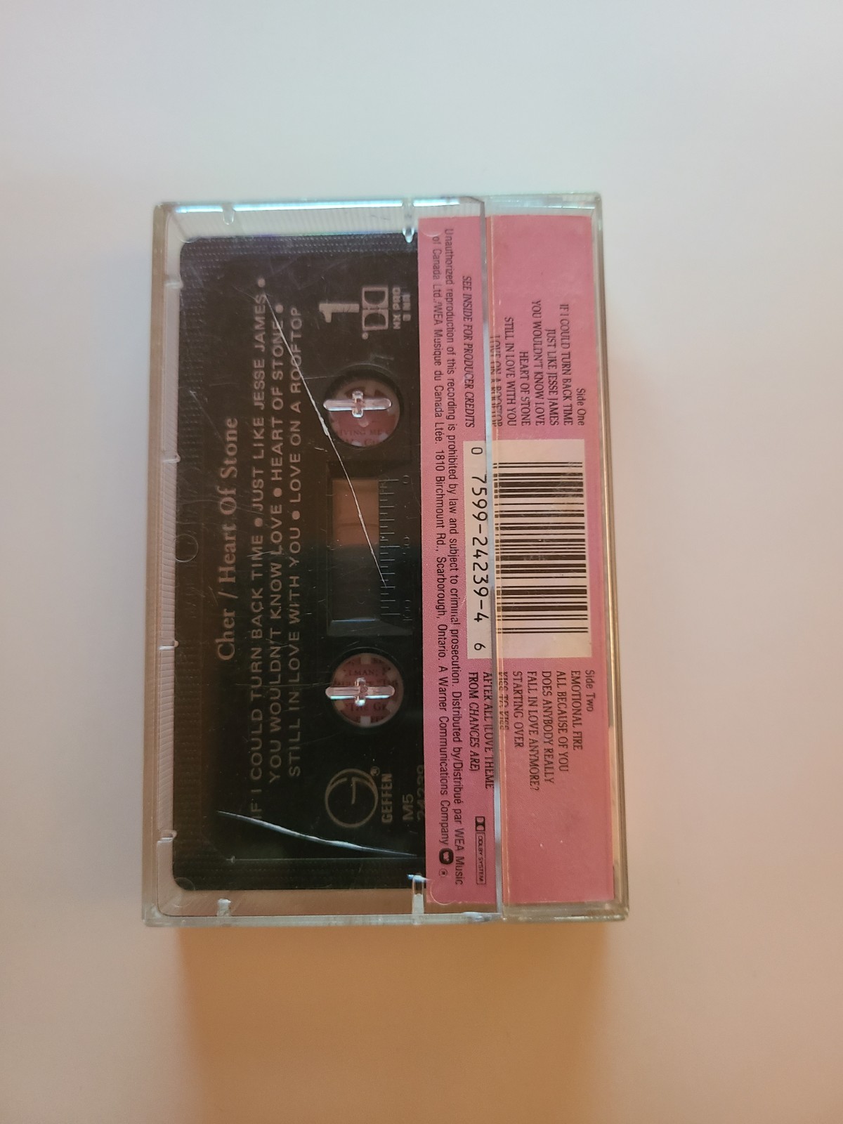 CHER Heart of Stone CASSETTE TAPE - photo 2
