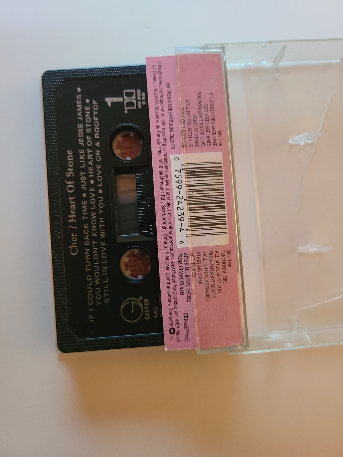 CHER Heart of Stone CASSETTE TAPE - photo 3