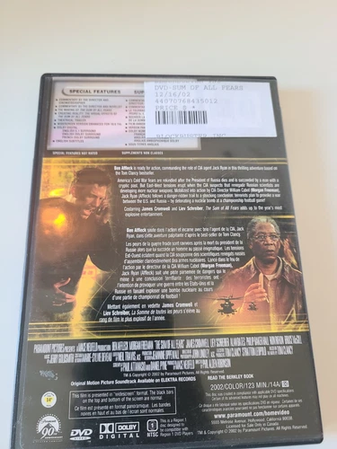 The Sum of All Fears DVD (2002) Ben Affleck Morgan Freeman - photo 2