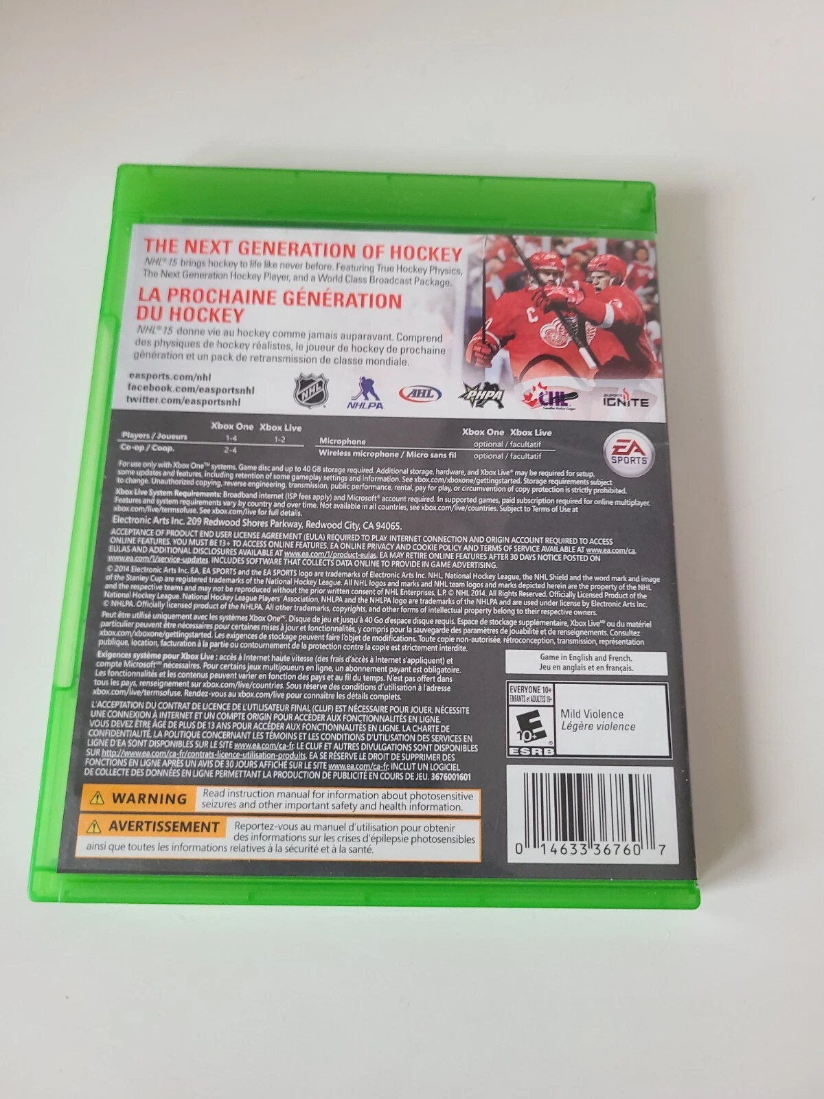 NHL 15 (Microsoft Xbox One, 2014) - photo 2