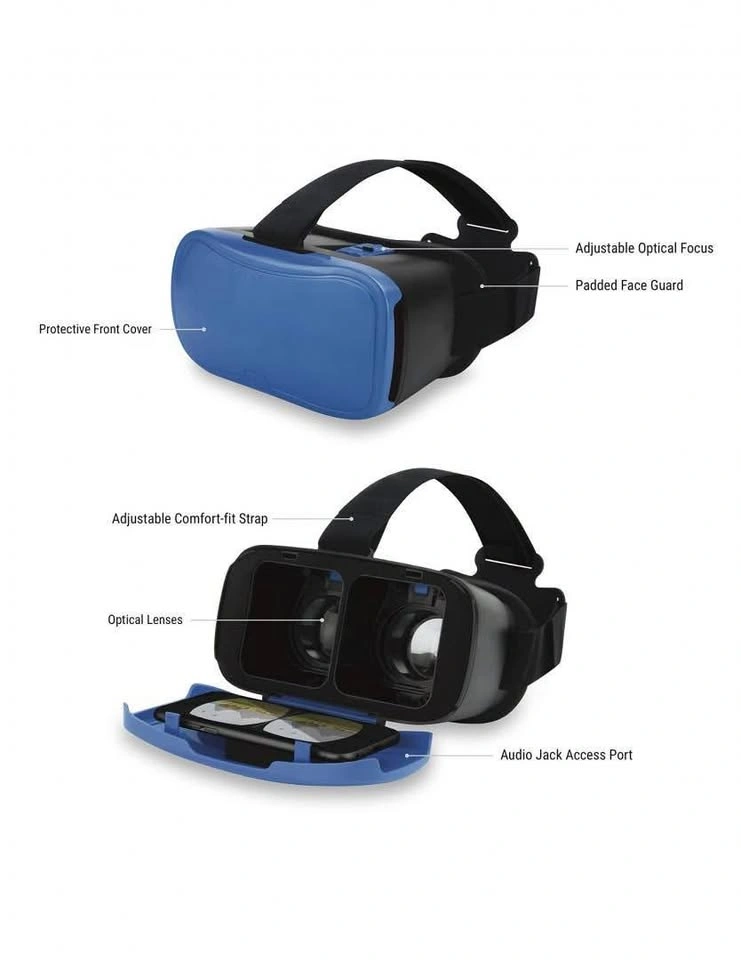 2pcs ONN VR Headset for Smartphones (Fits up to 6") - Blue - photo 2