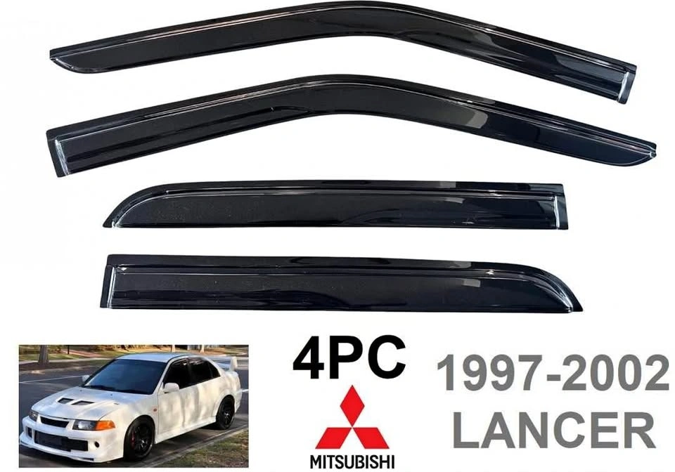 KPY Tape-On Mugen Style Rain Guards for Mitsubishi Lancer (97-02