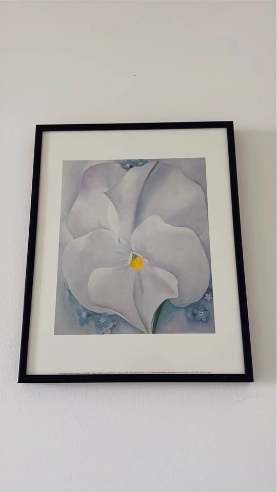 Georgia O'Keeffe "White Pansy" Framed Art Print - photo 2