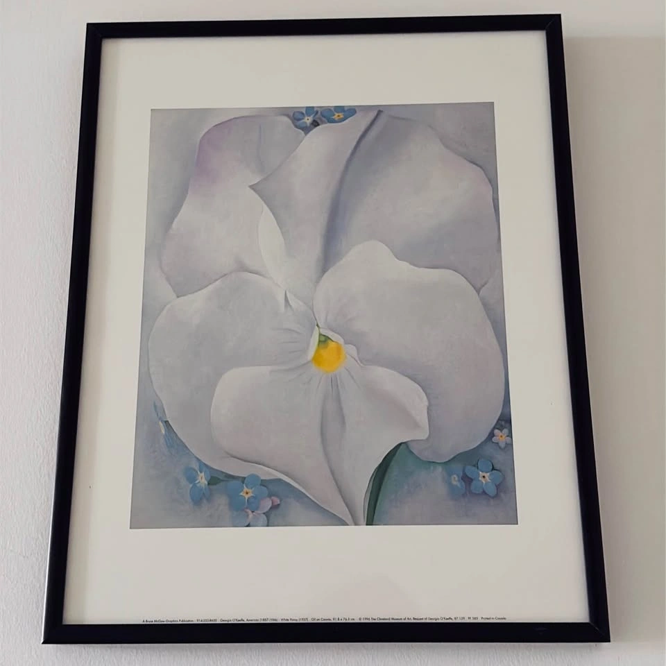 Georgia O'Keeffe "White Pansy" Framed Art Print - photo 5