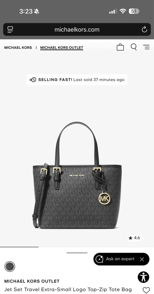 Michael Kors Jet Set Travel XS Tote - Daisy Yellow - photo 5
