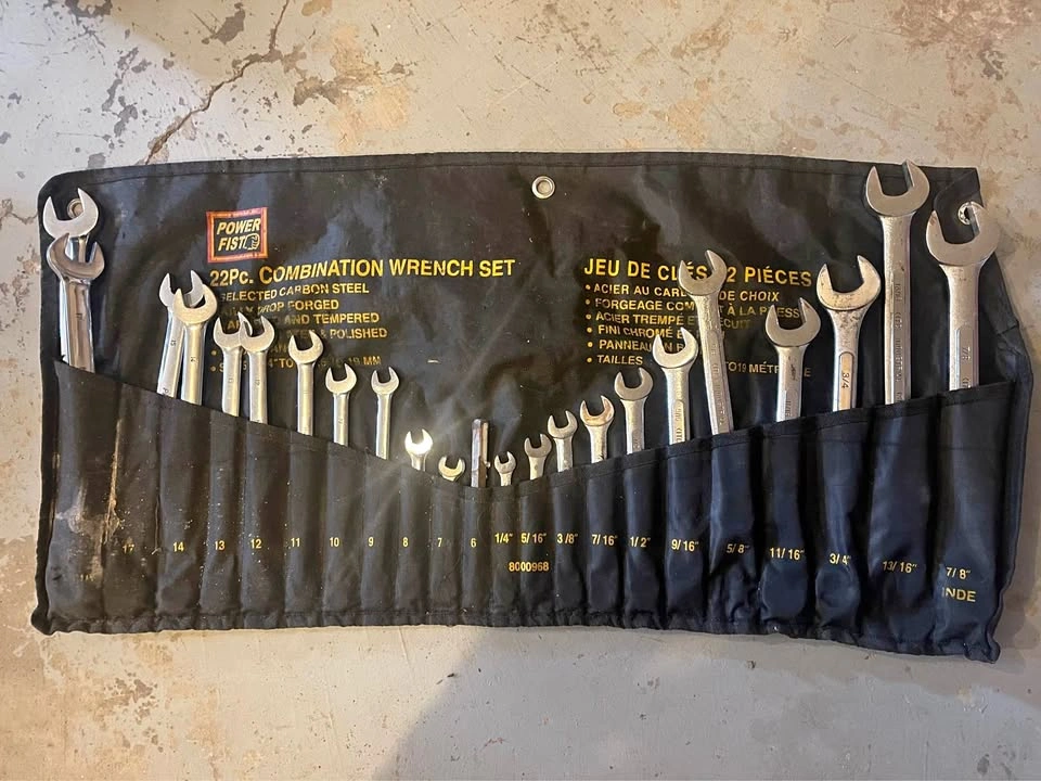 Powerfist 22 Piece Combination Wrench Set