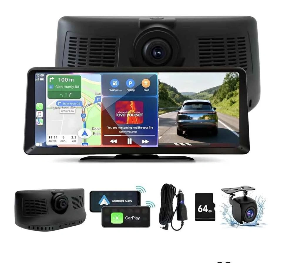 8.1" Carplay HD Screen Dash Cam 2K Portable Touchscreen