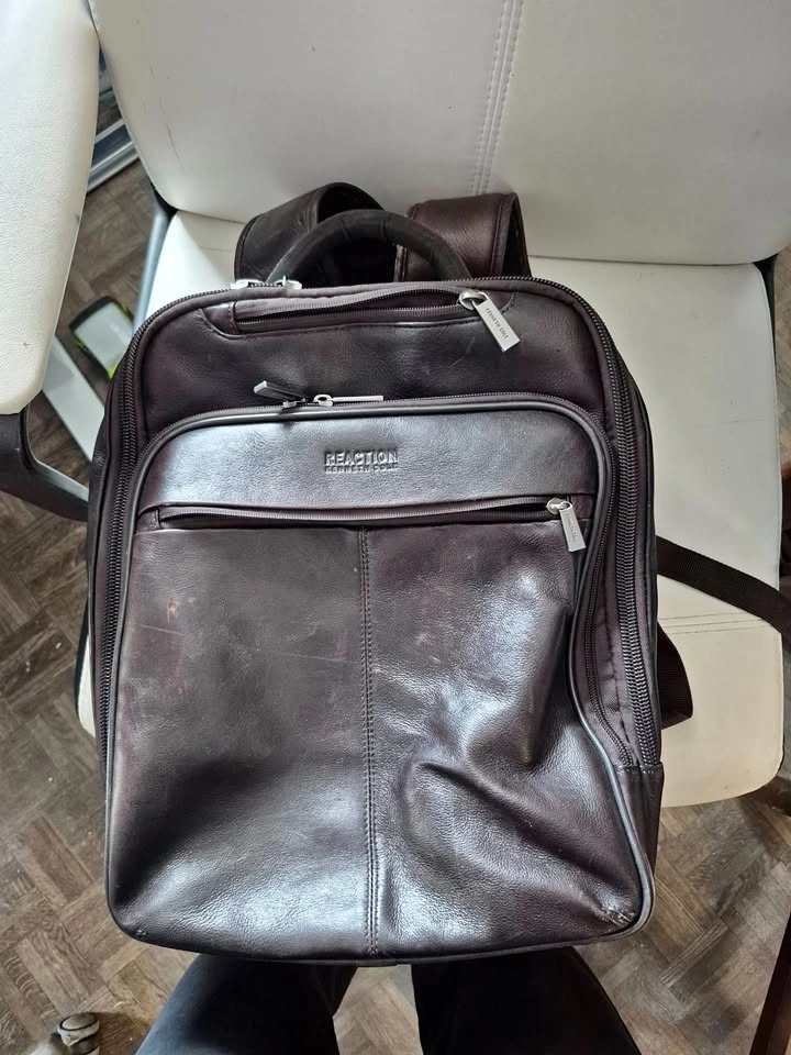 Kenneth Cole Reaction 16" Laptop Business Leather Backpack
